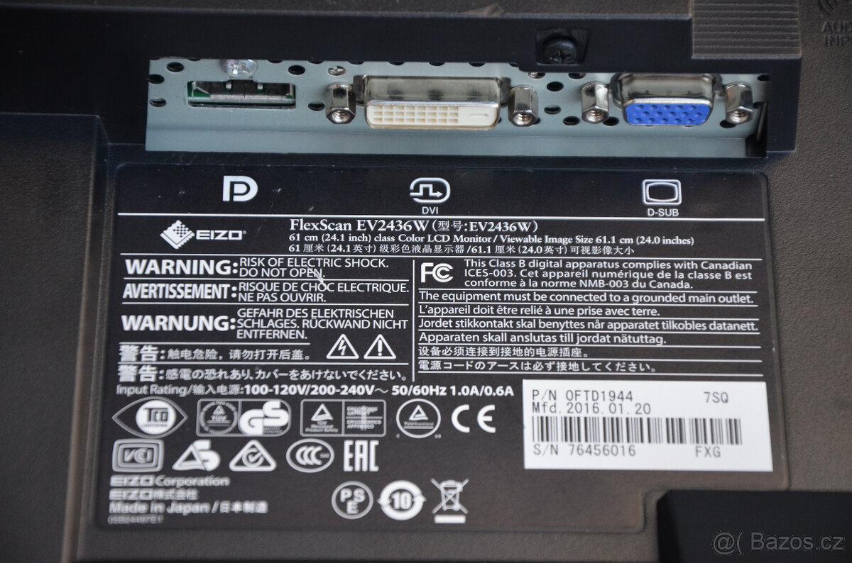 Monitor EIZO EV2436W 24 - 5