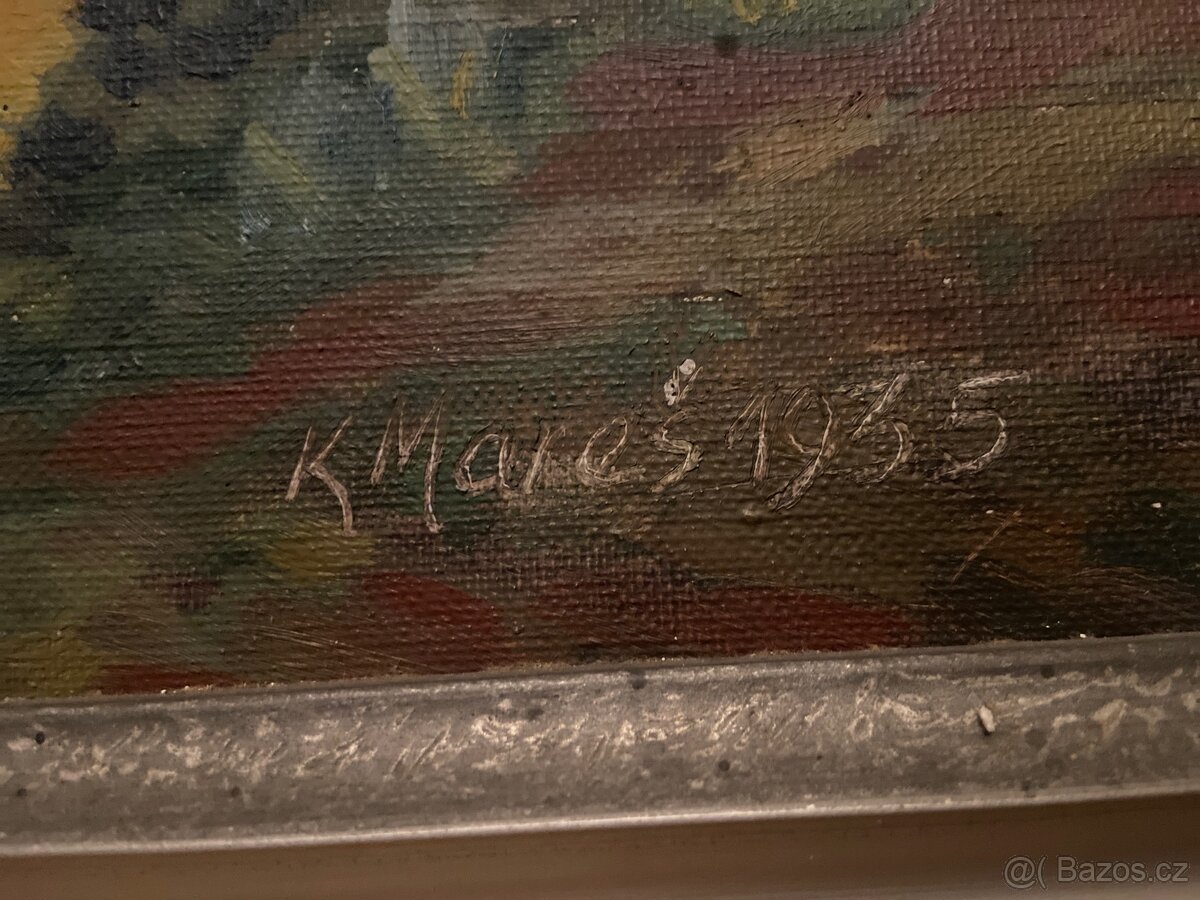 Obraz – 2 x olejomalba Mladkov u Boskovic - 5