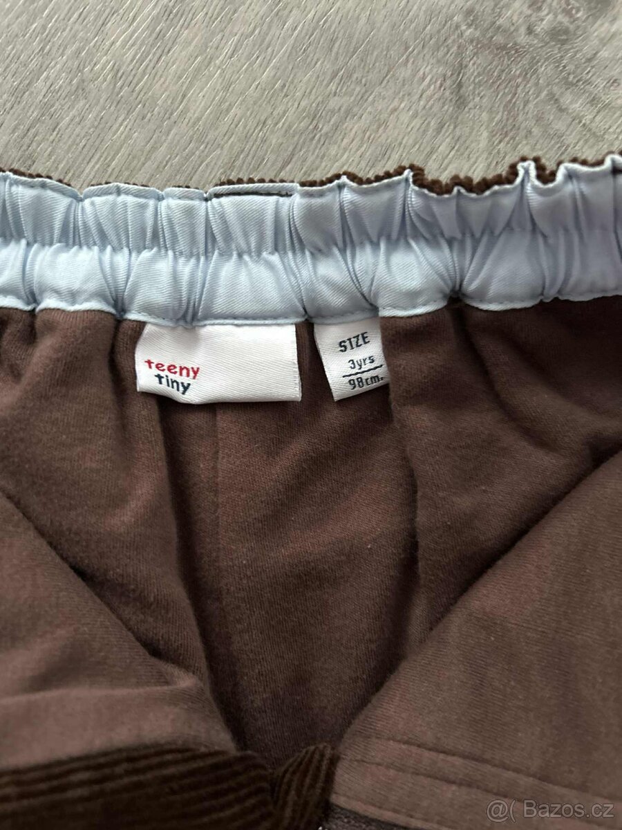 Dětské manšestrové kalhoty vel.98 - 5