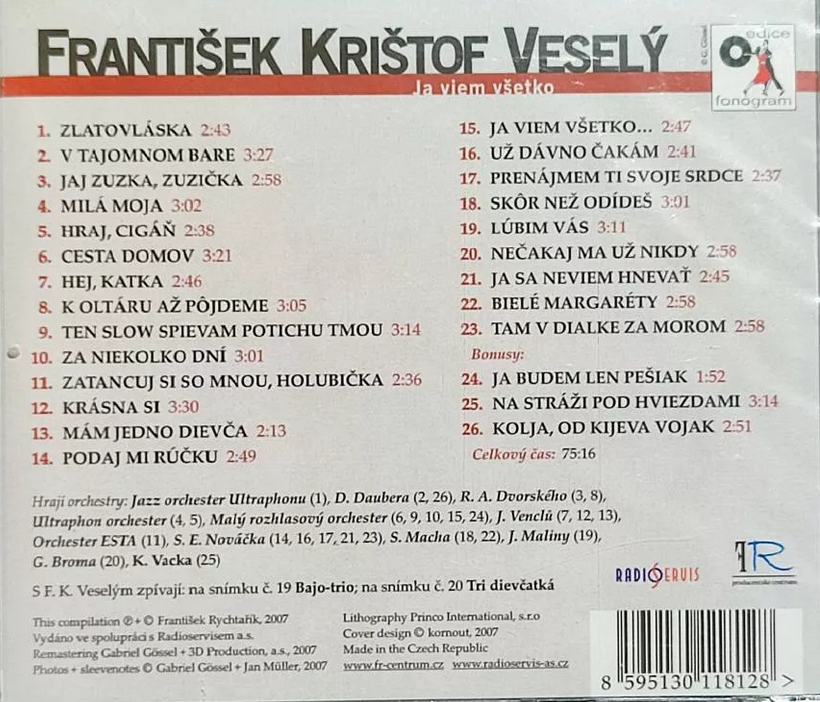 Kúpim 1+1 CD F. K. Veselého - 5