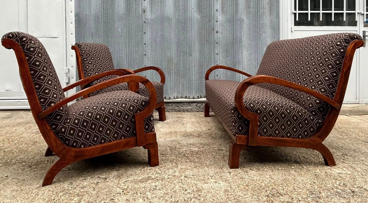 Art DECO Sedacia súprava - F198 - 5