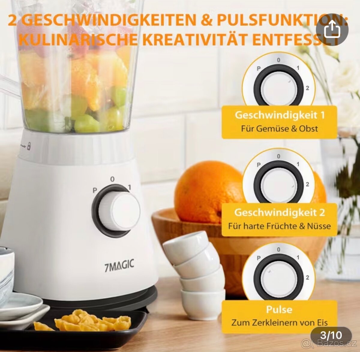 Stolní mixér 1500ml a 350ml - 5