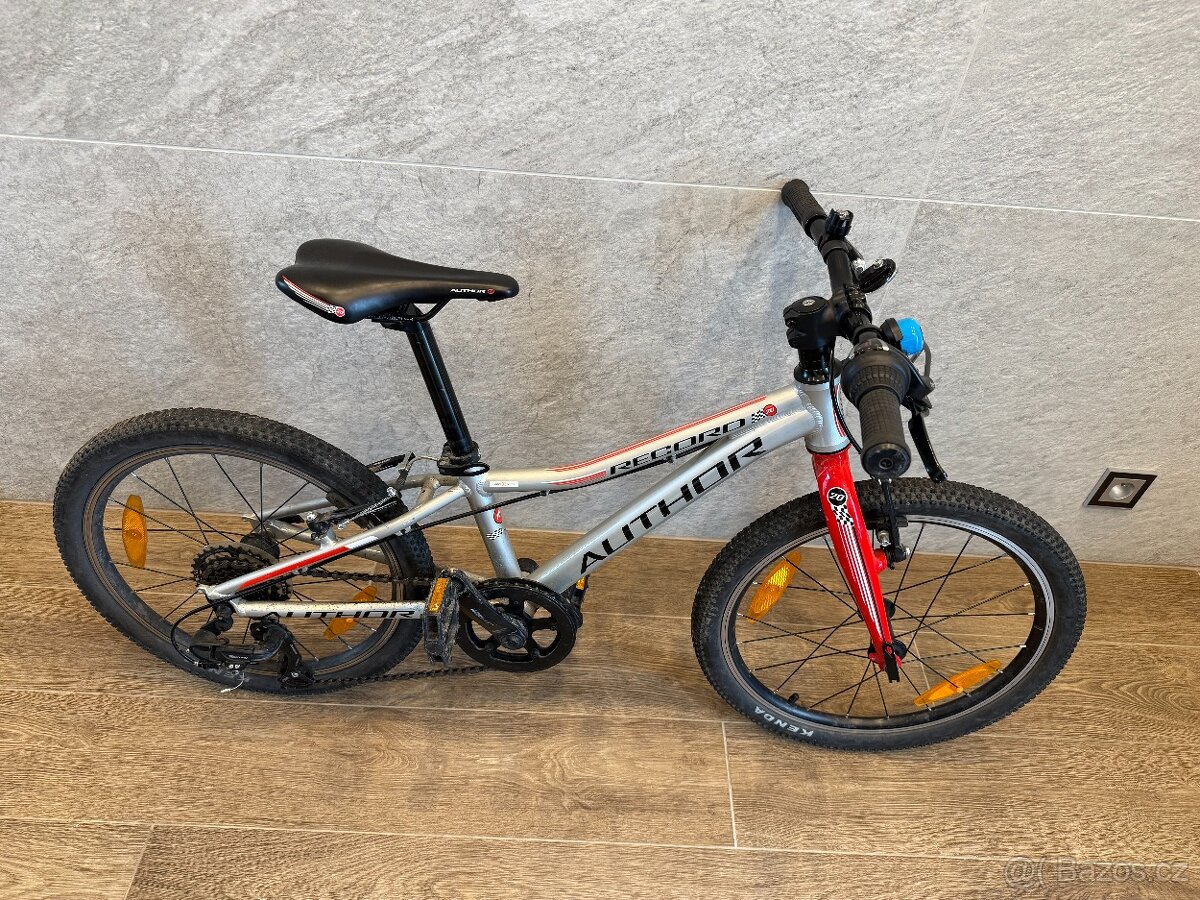 Dětské kolo Author RECORD 20" stříbrná/červená - 5