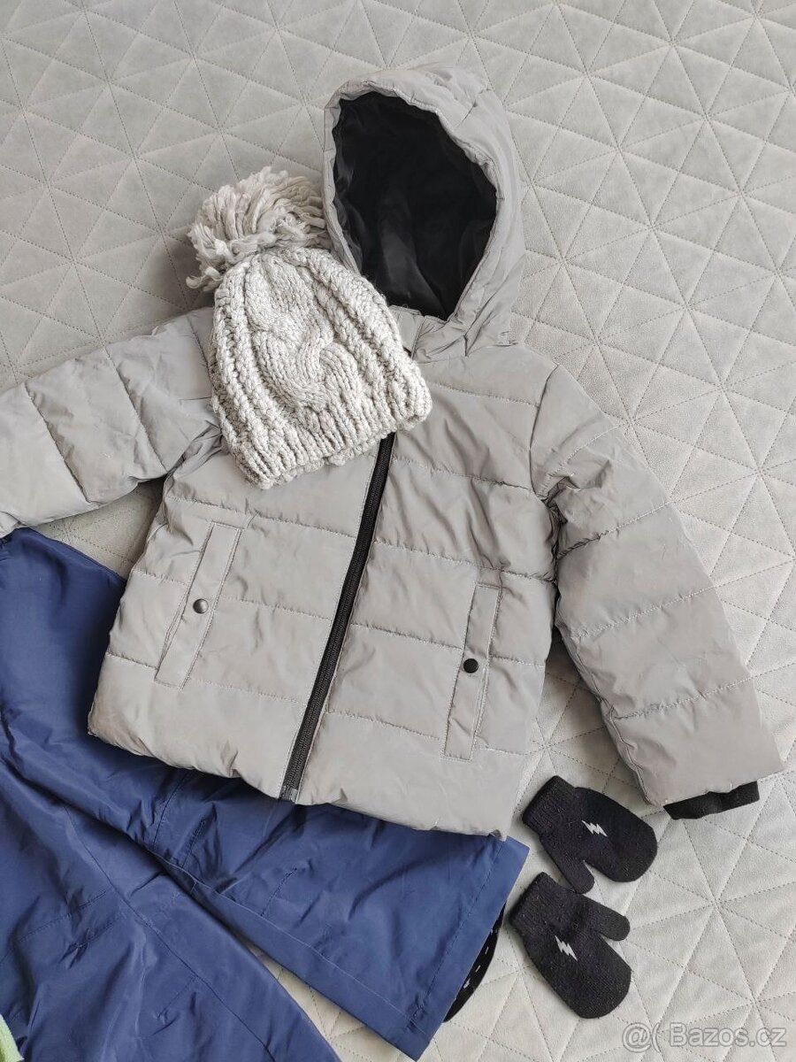 Zimní komplet Lupilu bunda+lyžařské kalhoty a boty vel.27 - 5