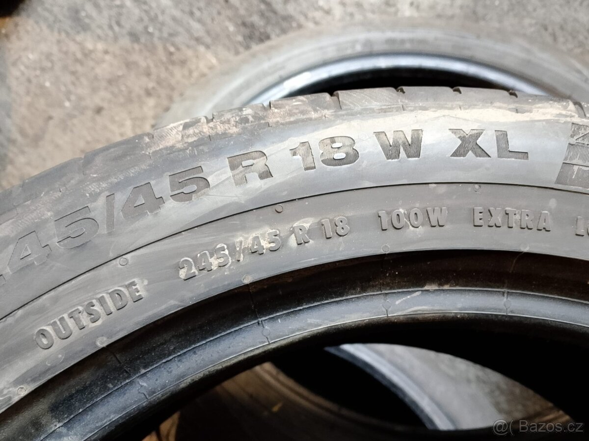 245/45/18 100w Continental - letní pneu 2ks - 5