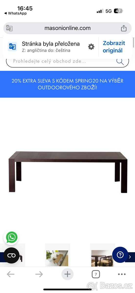 Jídelní stůl Pedrali - 5