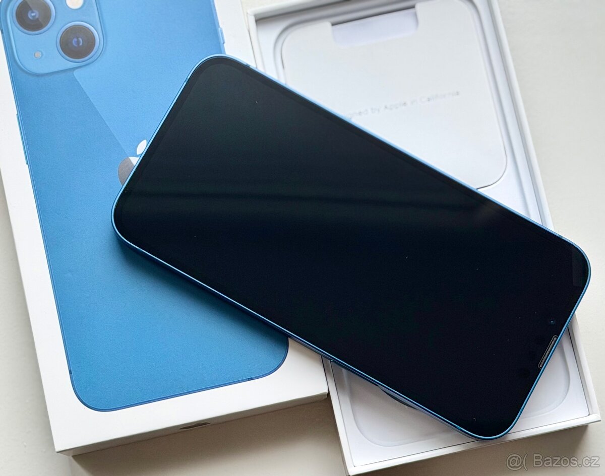 iPhone 13 Mini Blue BATERIE 100% TOP - 5
