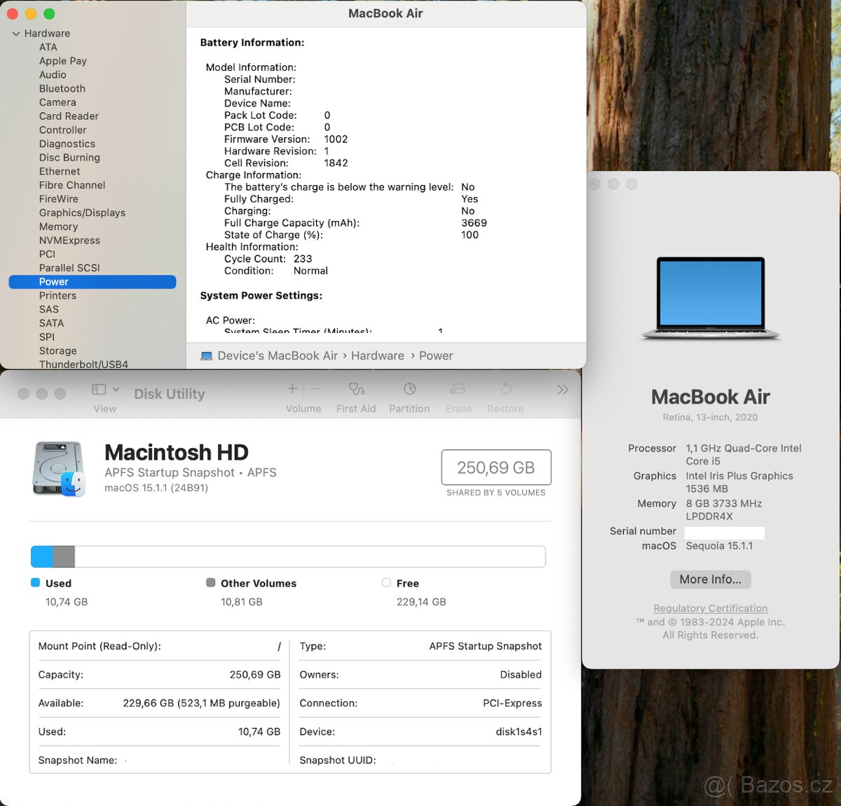 Macbook Air 2020 i5 250 Minimální Opotřebení - 5