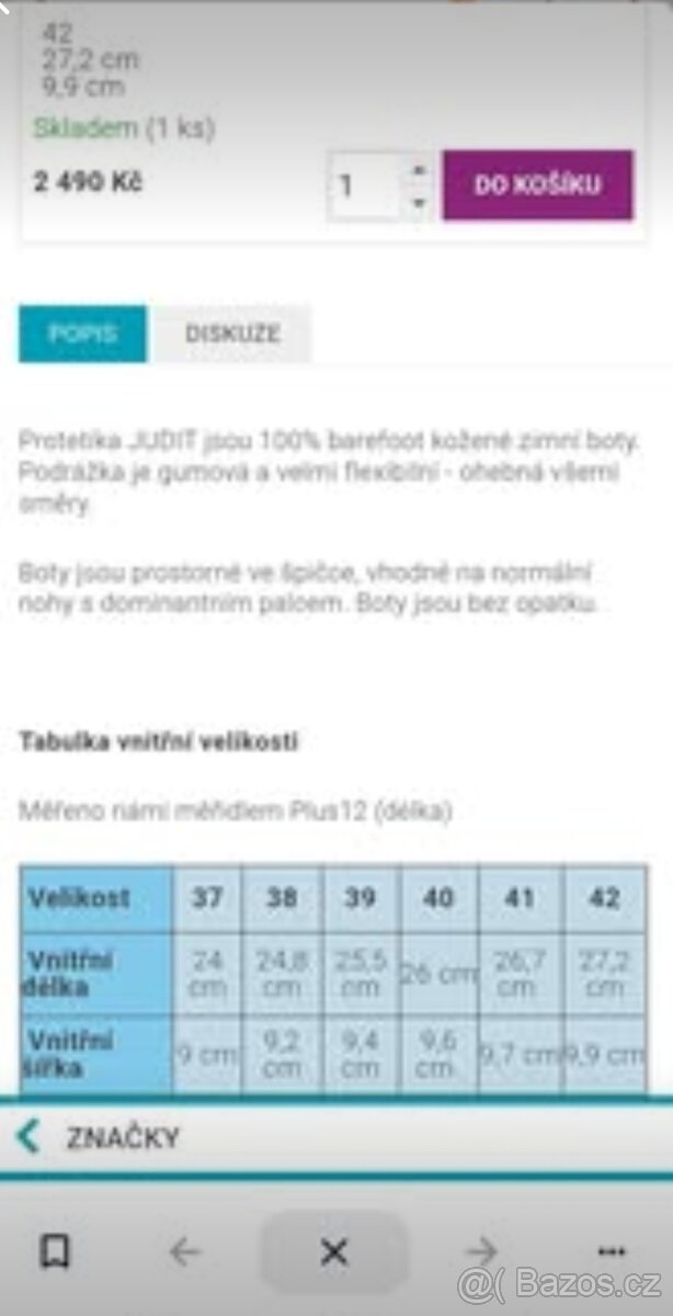 Barefoot protetika judit navy 42 - 5