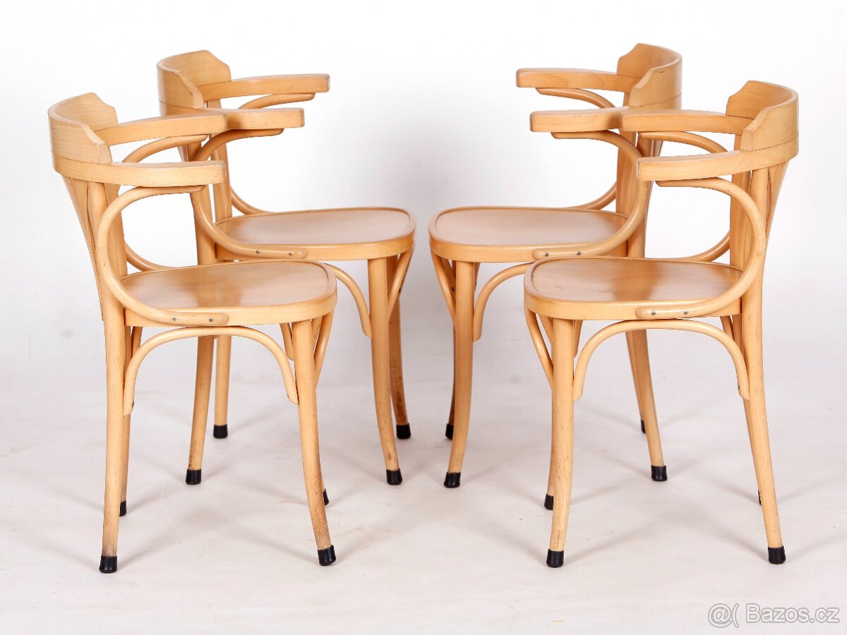 TON, české populární židle s područkami, 17 ks. - 5