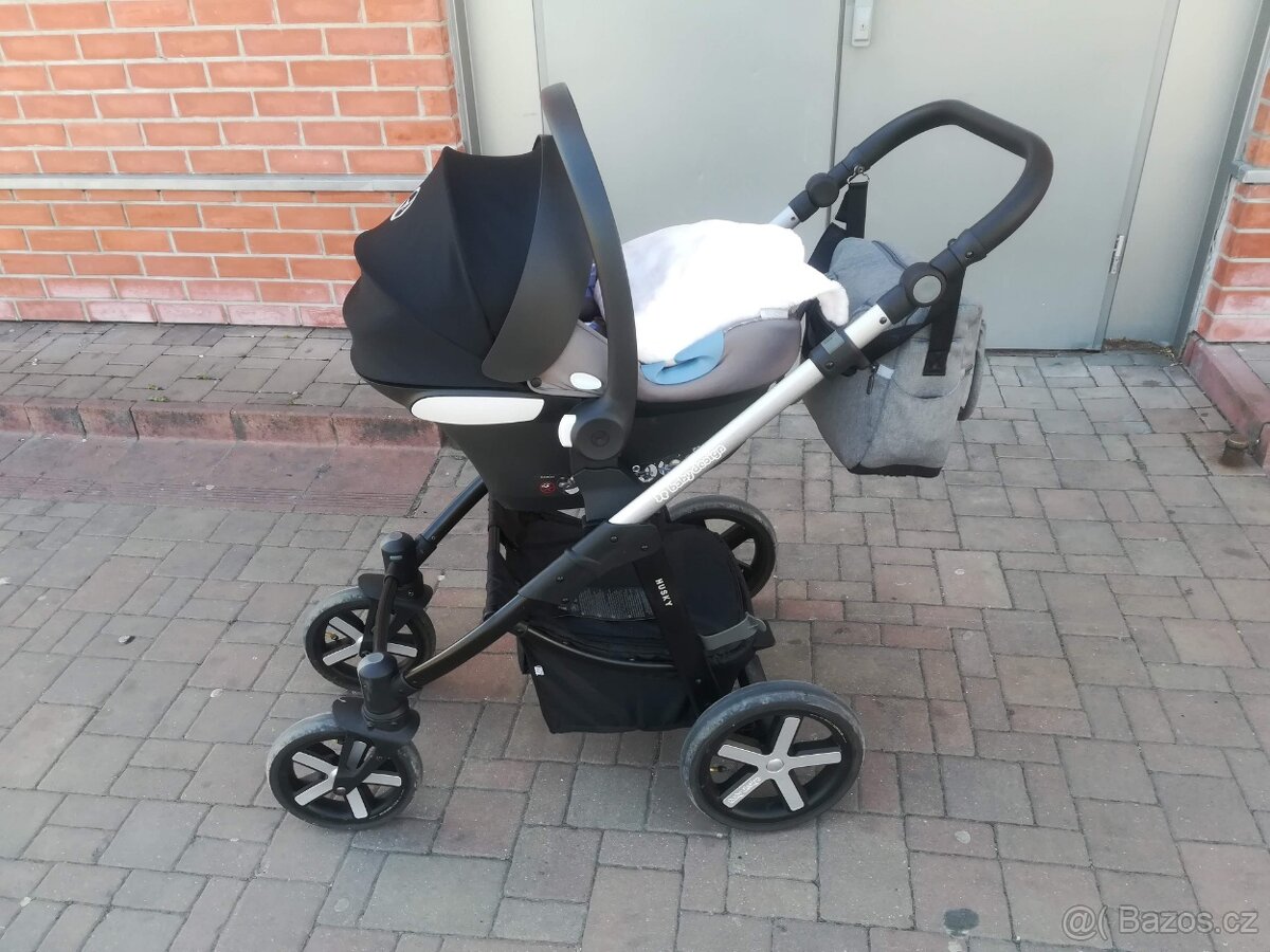Kočárek trojkombinace + sedačka + fusák - 5