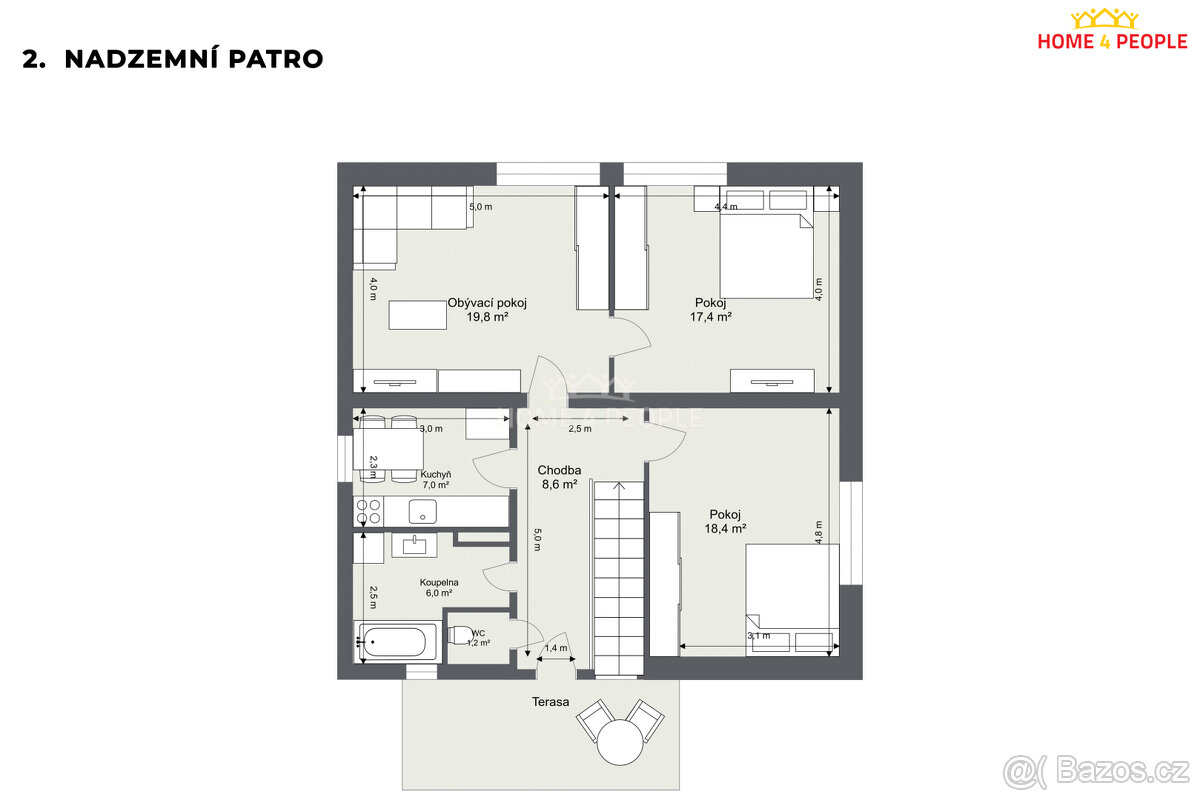 Prodej dvougeneračního domu, Praha 4 - Modřany - 5