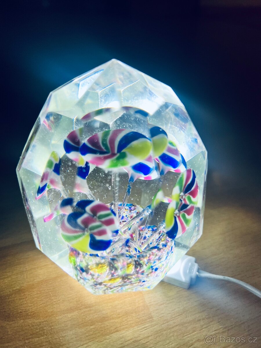 Starožitné skleněné těžítko - 5