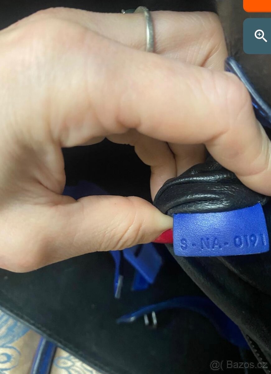 Kabelka Celine Electric Royal Blue Suede Phantom Bag - 5