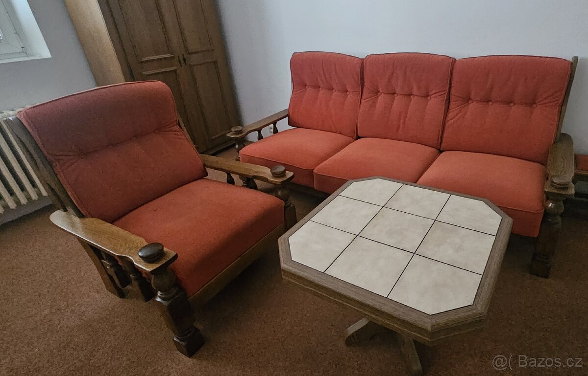 Nábytek rustikální styl, vzhled dub - 5