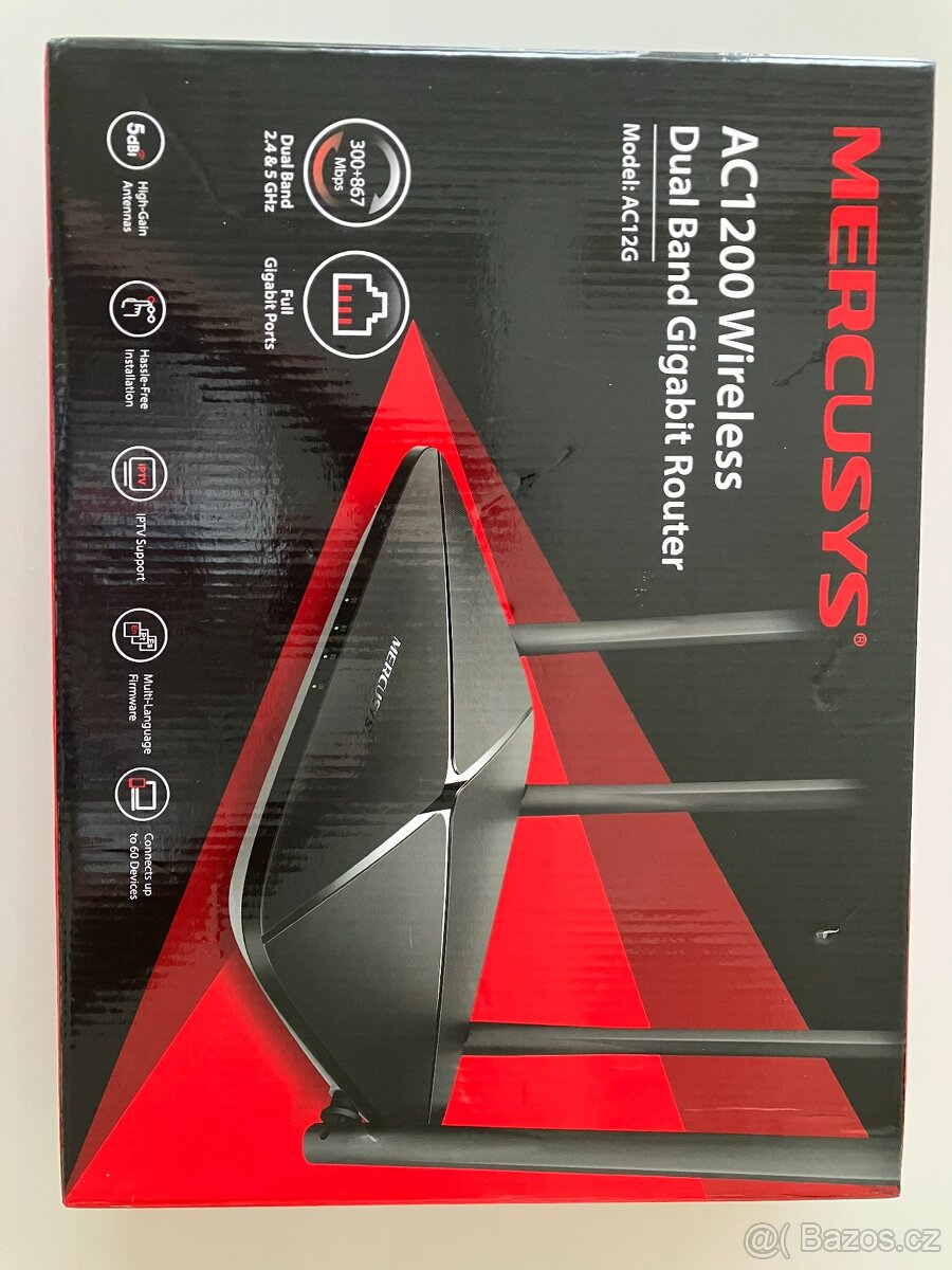 WIFI router TP-Link Mercusys AC12G + příslušenství - 5