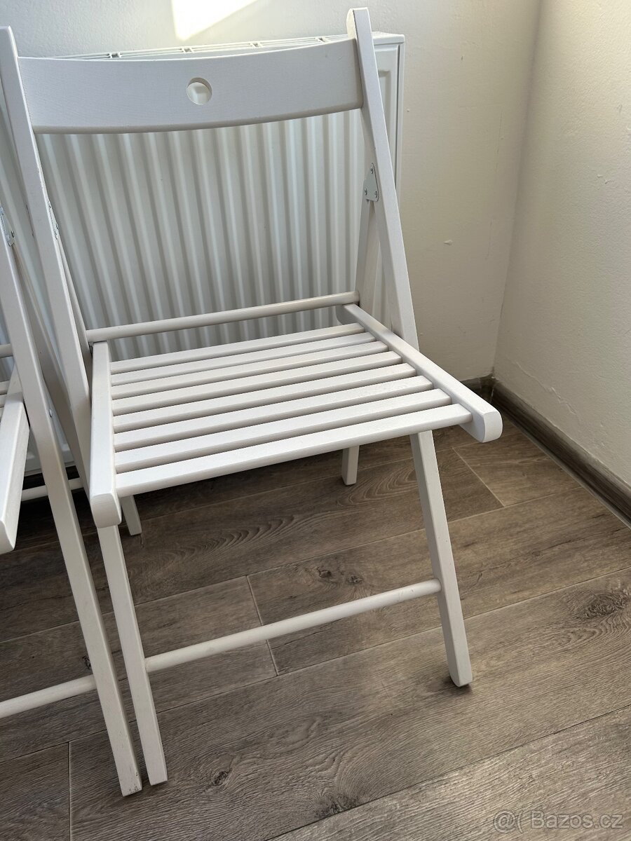 Židle IKEA bílé, použité - 5