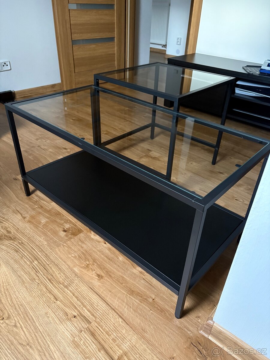 Konferenční stolek prosklený IKEA - 5