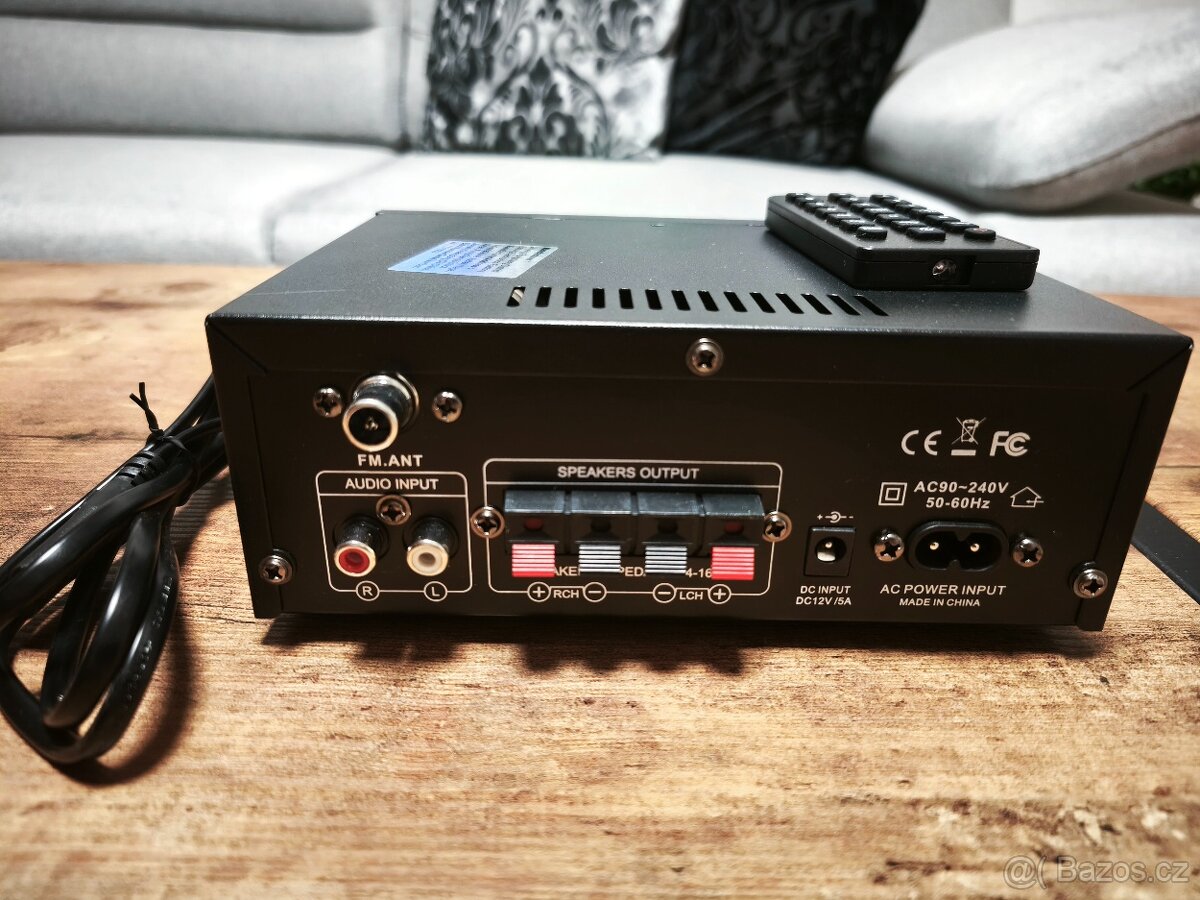 Receiver, bluetoth, Usb, Sd card, FM, 2x mikrofon - 5