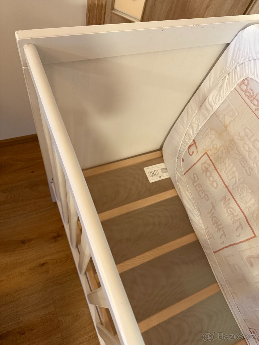 Postýlka pro miminko SUNDVIK Ikea s matrací - 5