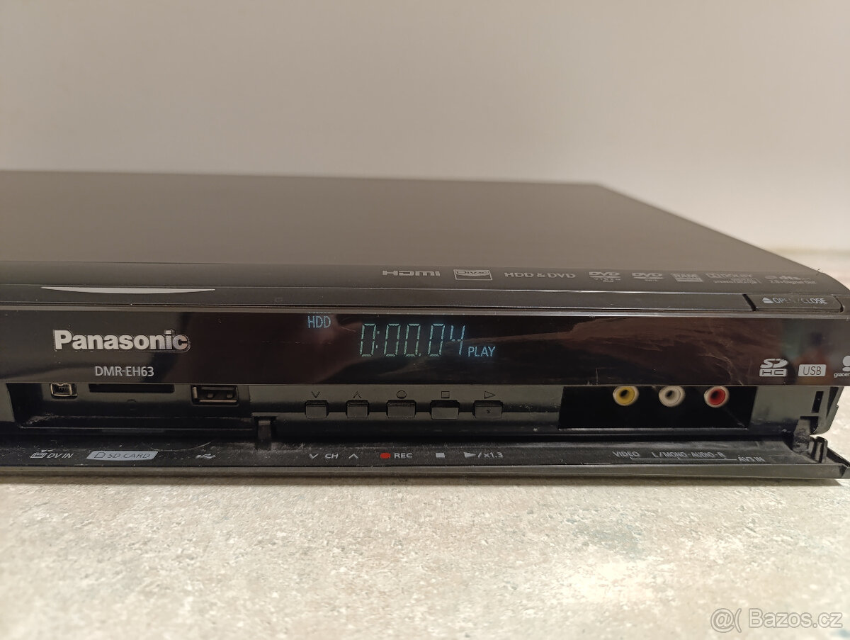 DVD rekordér PANASONIC DMR-EH63 - 250 GB HDD - HDMI- DV IN - 5