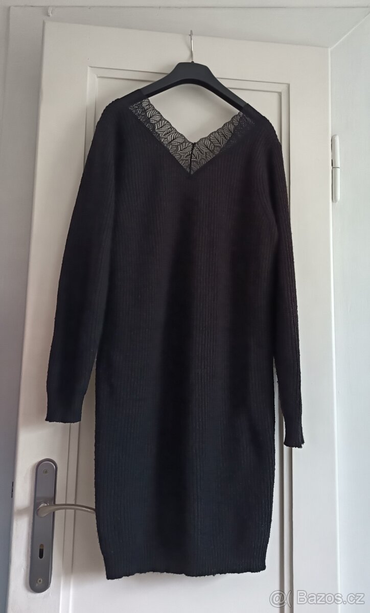 Pletené šaty s krajkou Vila - 5