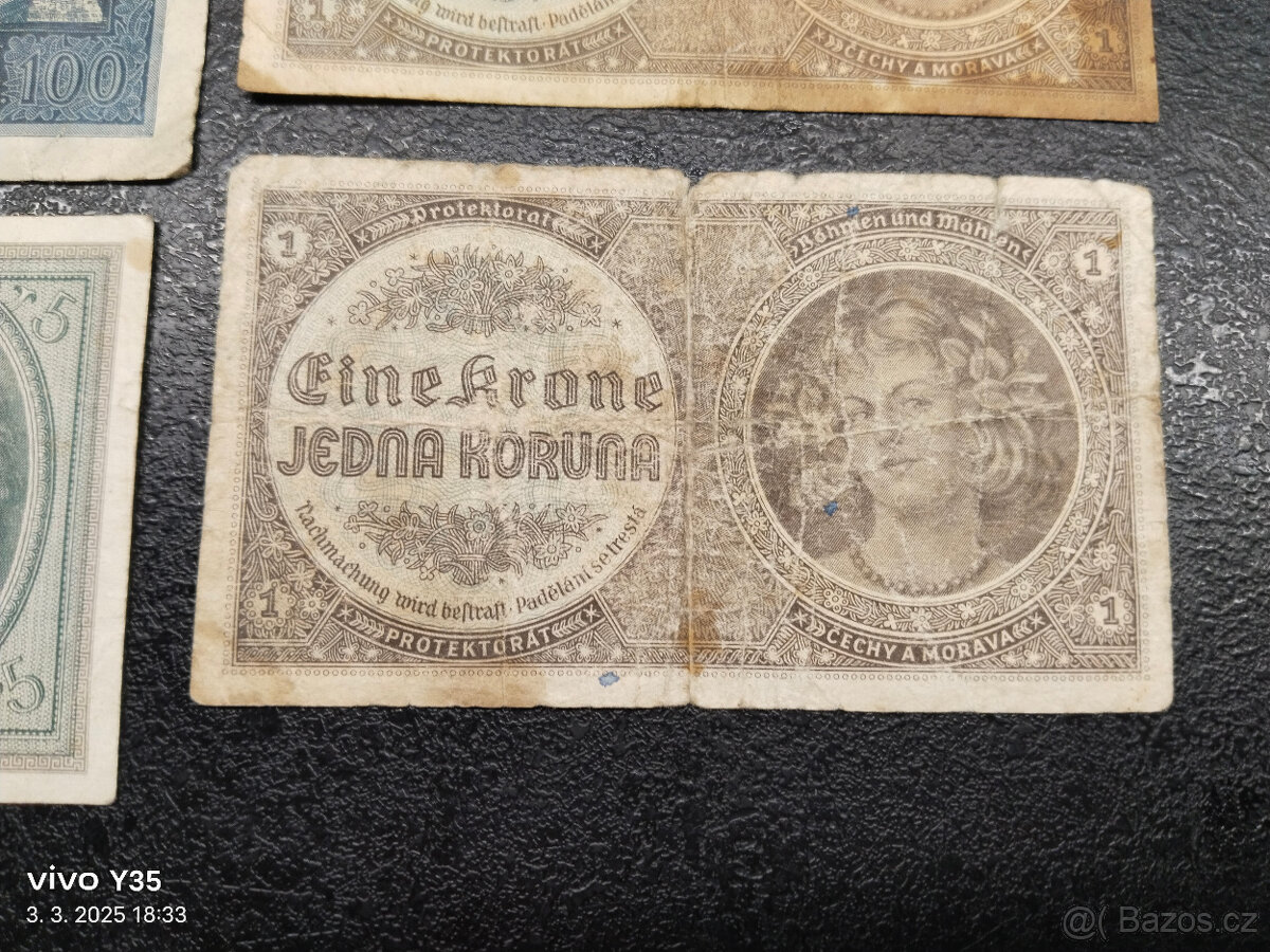 Bankovky Protektorát 1940 - 5