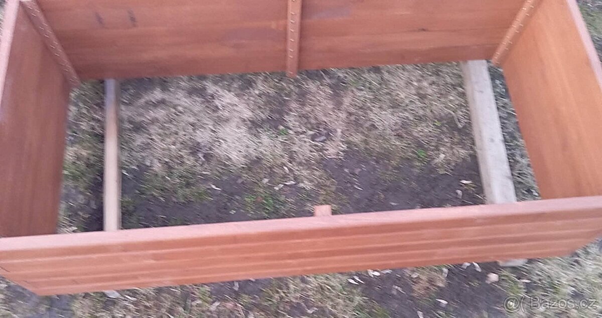 Vyvýšený dřevěný záhon - 2 x 1x 0,50 m - 5