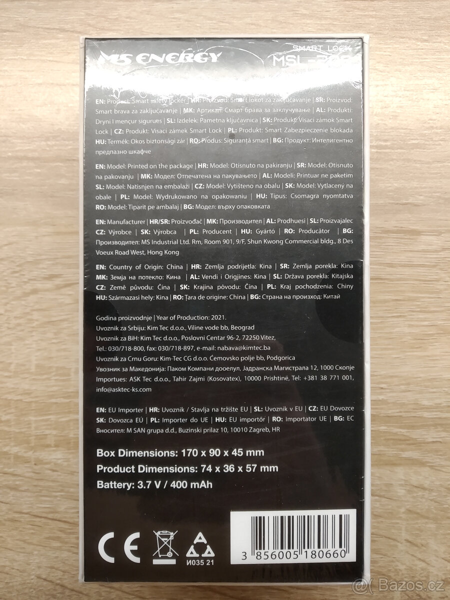 MS Energy MSL-20S Elektronický zámek na koloběžku, kolo - 5