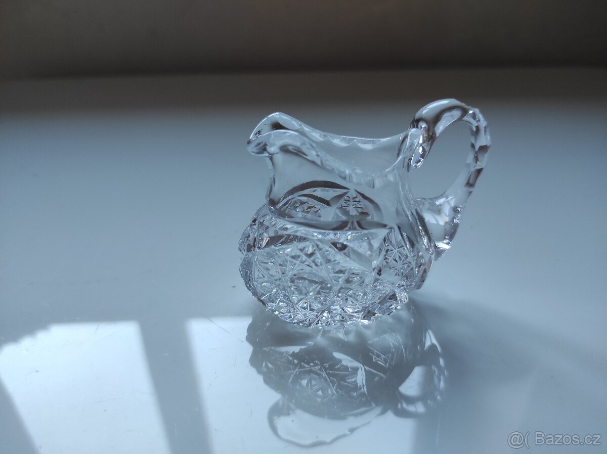 Starožitná skleněná sada ke kávě - 5