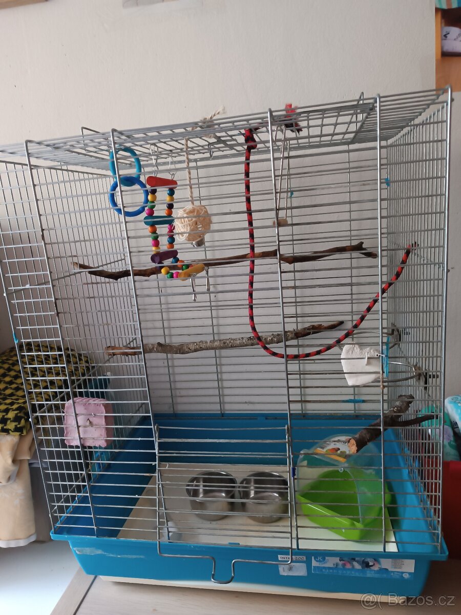 Krásná velká klec pro andulky papoušky. - 5