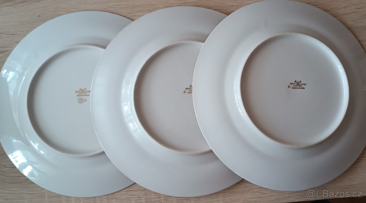 Porcelánové talíře Czechoslovakia - 5