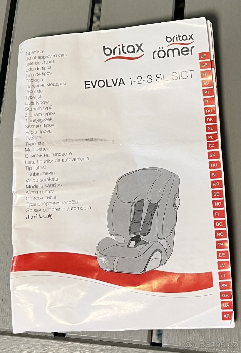 Autosedačka Britax Römer - Evolva 1-2-3 - 5