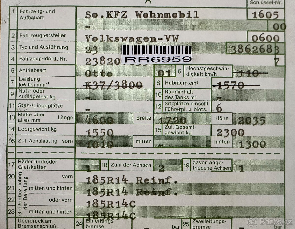 VW T2 WESTFALIA . BULLI - originál kemp - bydlík - 5