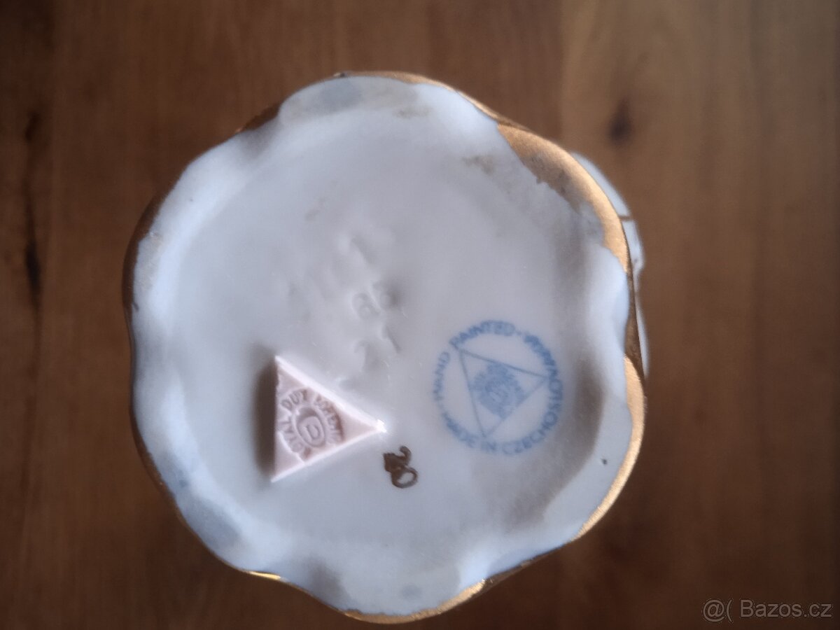 Prodám ručně malovaná porcelánová váza, Bohemia - 5