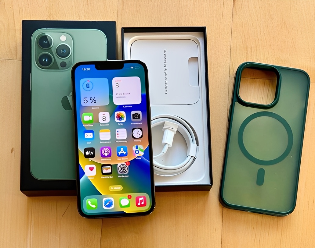 iPhone 13 Pro Alpine Green BATERIE 100% TOP - 5