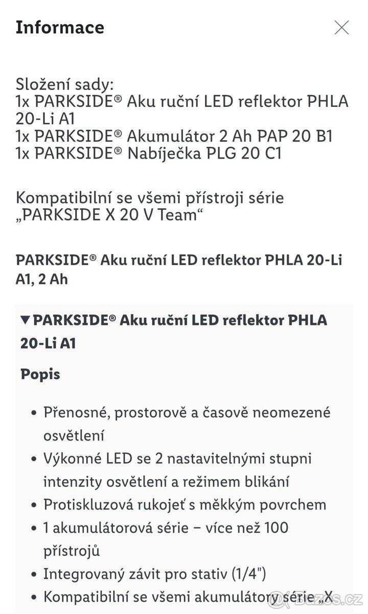 Aku světlo parkside I do auto zásuvky - 5