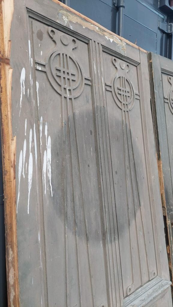 Dveře dvoukřídlé starožitné - 5