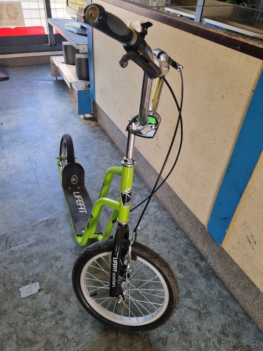 Koloběžka Lifefit RIDER zeleno-černá - 5