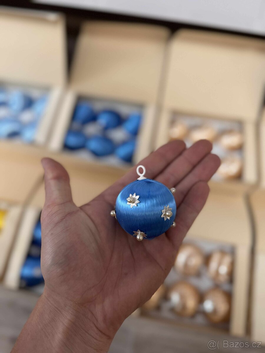 Staré Vánoční kouličky.. Výrobce STUHA (NOVÉ NÁLEZ) - 5