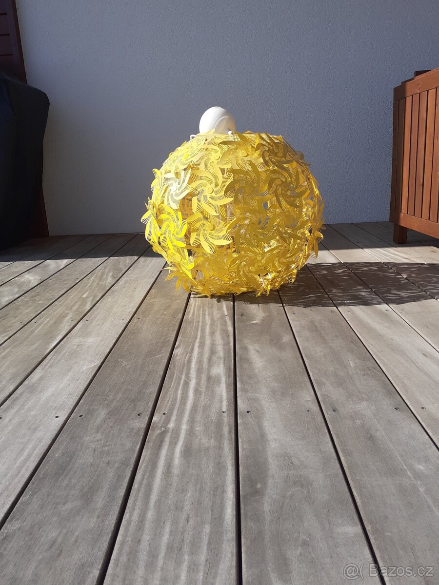 IKEA Žlutý květinový lustr Grimsas - 5