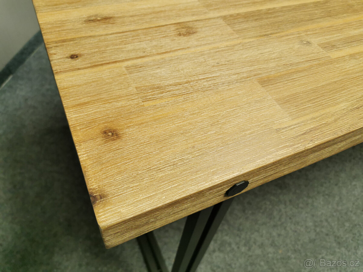 Nový stylový jídelní stůl DETROIT masiv akát - 5