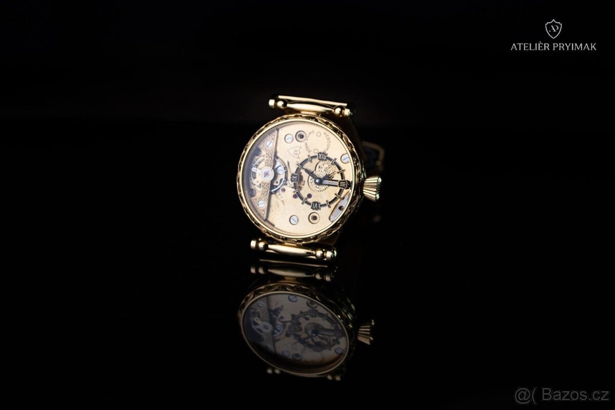 Jedinečné starožítné 8-denní hodinky HEBDOMAS 1910 - 5