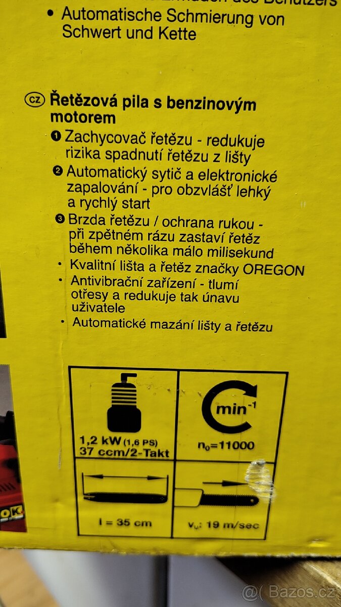 Benzínová pila BK3537 - 5