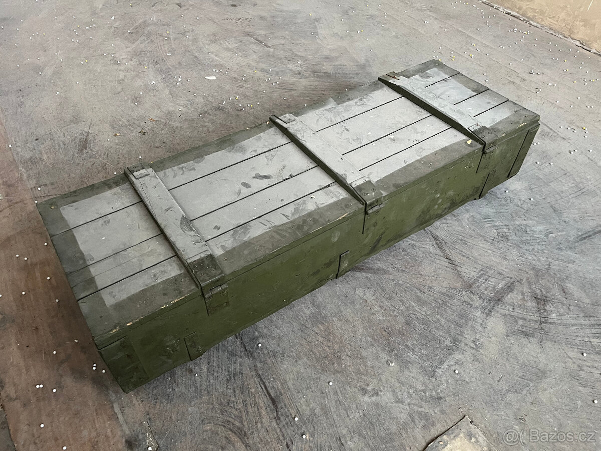 Dřevěné vojenské bedny od munice - 2 typy - 5