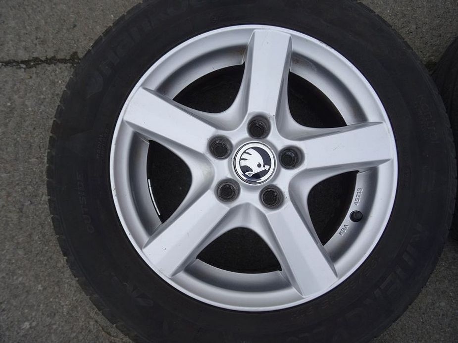 Alu disky na Škoda, 15", 5x112,ET 48, letní sada - 5