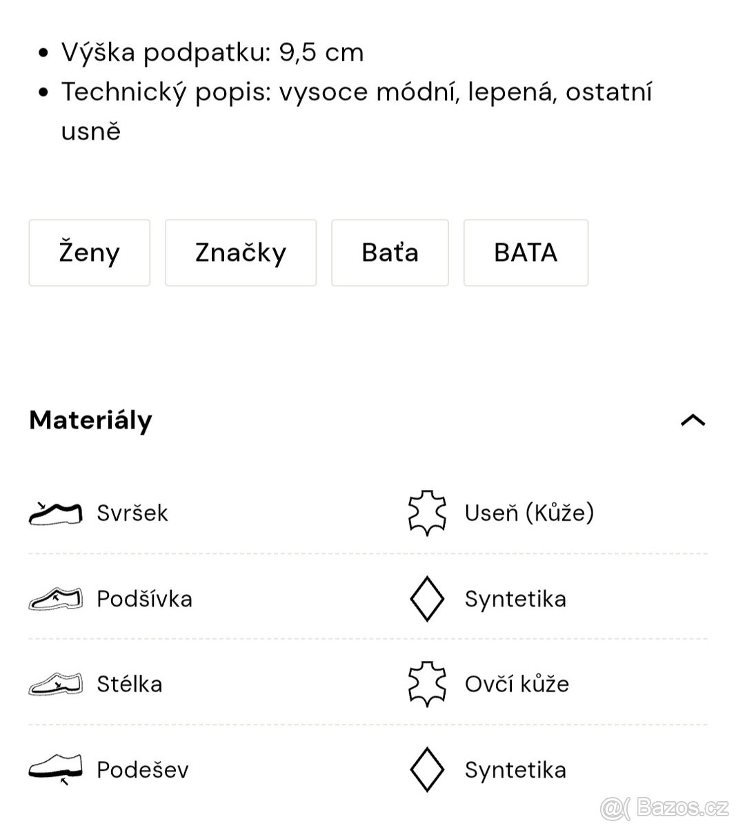 Nové dámské sandály na klínku kožené Baťa 39 a 40 - 5