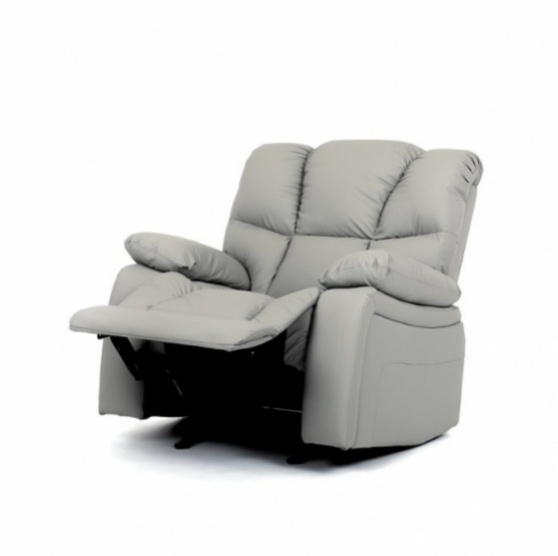 Stylové béžové křeslo TV-4075 z ekokůže - 5