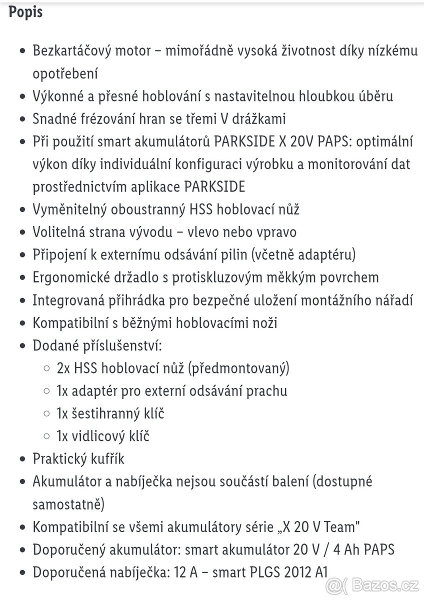 Aku hoblík B2 peformance v kufru - 5