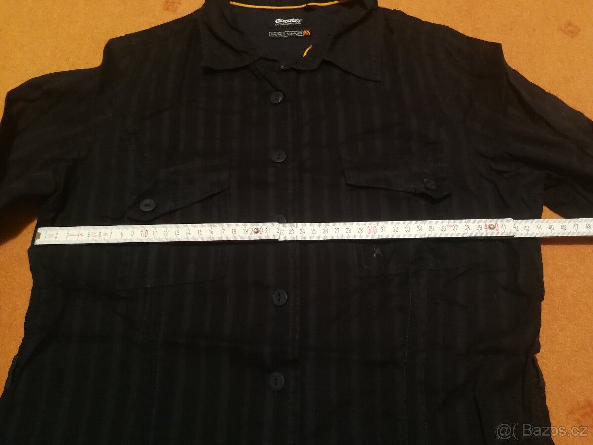 Letní košilové černé šaty Gaastra - velikost M - 5